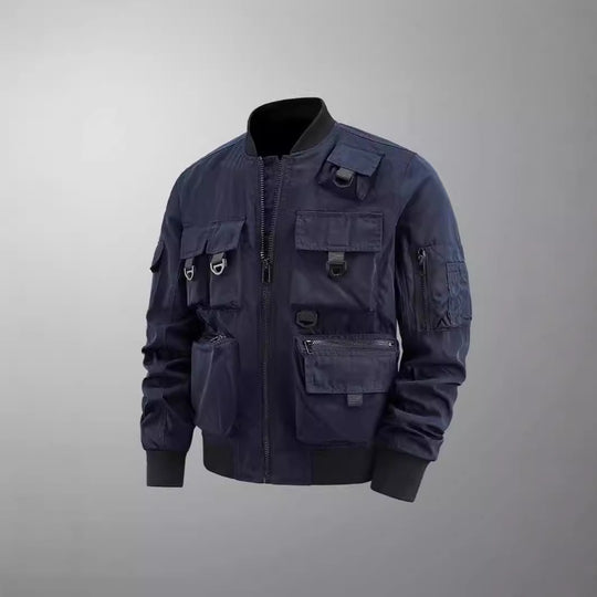 Herren taktische Multifunktionale Bomberjacke mit mehreren Taschen EB