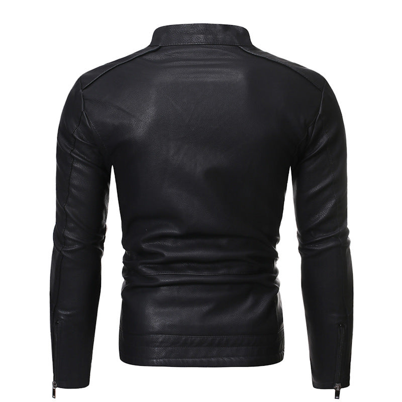 Herren jacke mit stylishem Stehkragen und praktischen Reißverschlusstaschen EB