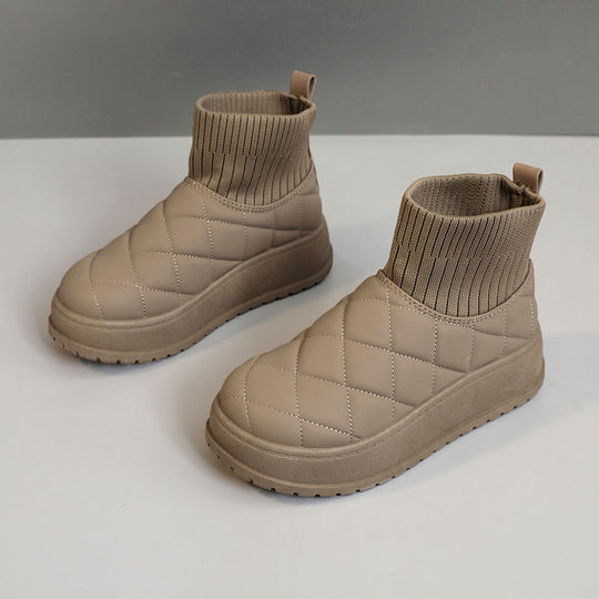 Damen Winter Sneakers mit isolierendem Fleece-Futter und rutschfester Sohle EB