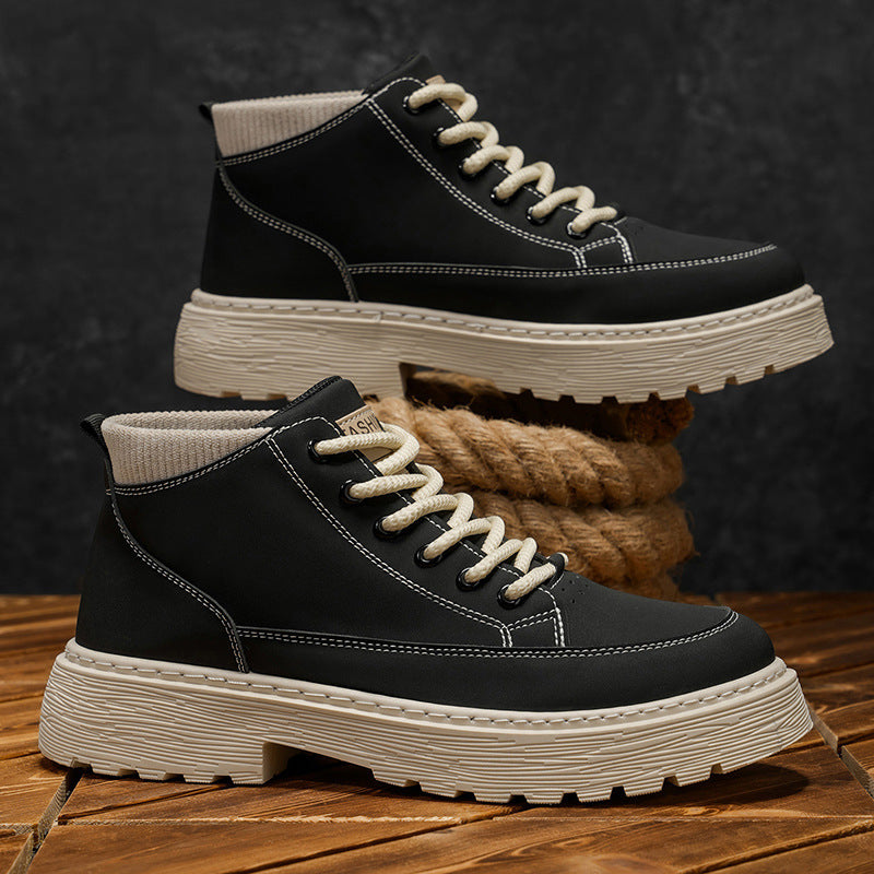 Damen Sportliche High-Top Sneakers mit gepolsterter Ferse und rutschfester Sohle EB