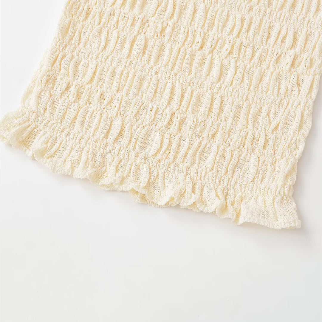 Damen Strickoberteil mit feiner Rippstruktur und lässigem Schnitt EB