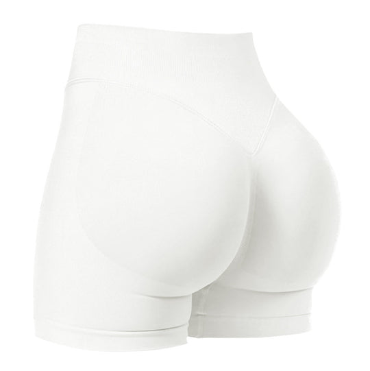Damen Sport-Bikini-Oberteil mit hoch geschnittenen Shorts und nahtlosem Design EB