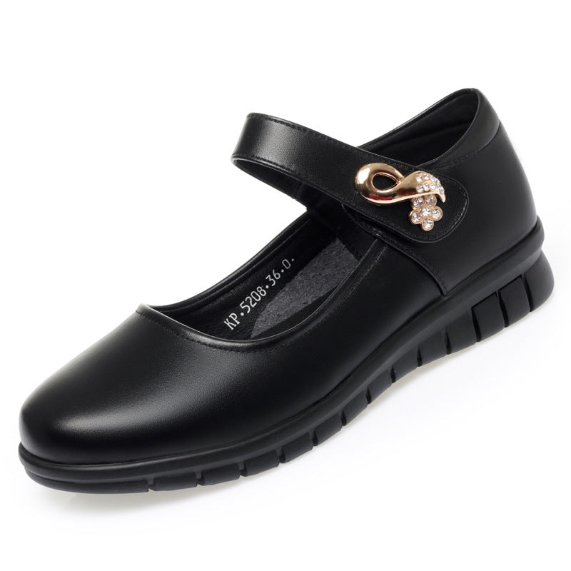 Damen Komfortable Mary Jane Ballerinas mit Schmuckdetail EB