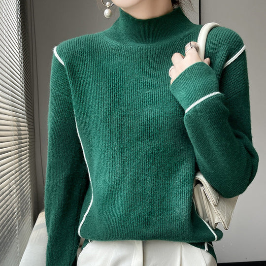 EB | Eleganter schlichter Rollkragenpullover