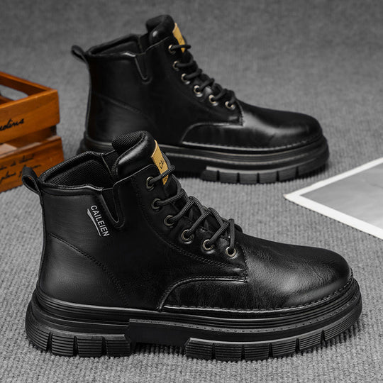 Herren Robuste Stiefeletten mit rutschfestem Sohlenprofil und warmem Innenfutter EB