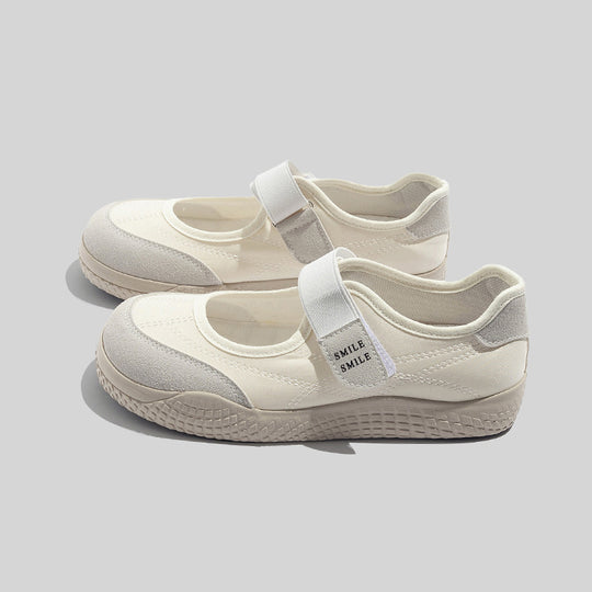 Damen Modische Freizeit-Schuhe mit Klettverschluss und ergonomischer Sohle EB