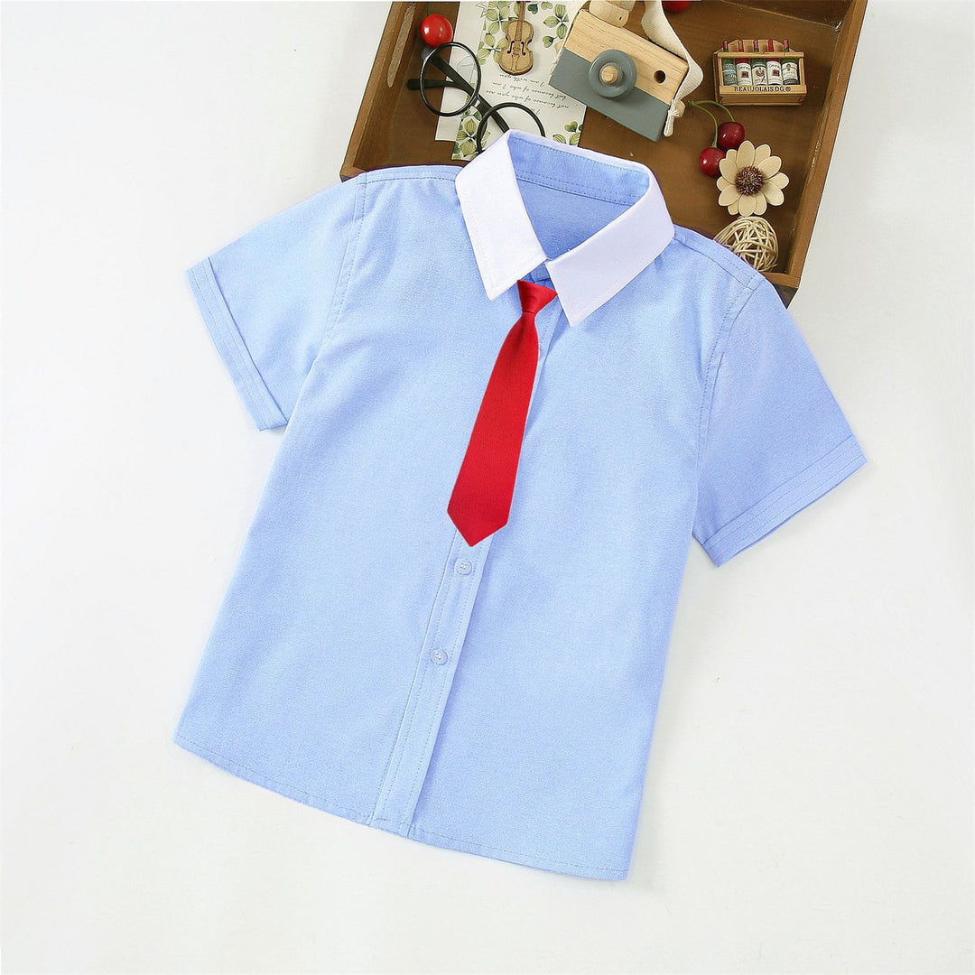 Jungen Elegantes Kurzarmhemd mit Fliege EB