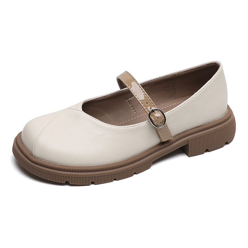 Damen Mary-Jane Ballerinas mit praktischem Riemen und stabiler Sohle EB