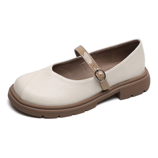 Damen Mary-Jane Ballerinas mit praktischem Riemen und stabiler Sohle EB