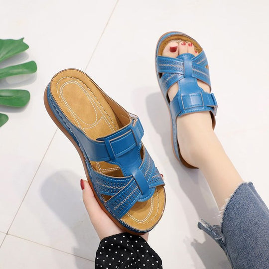 Damen Bequeme Sommerfreizeitsandalen mit ergonomischer Sohle EB