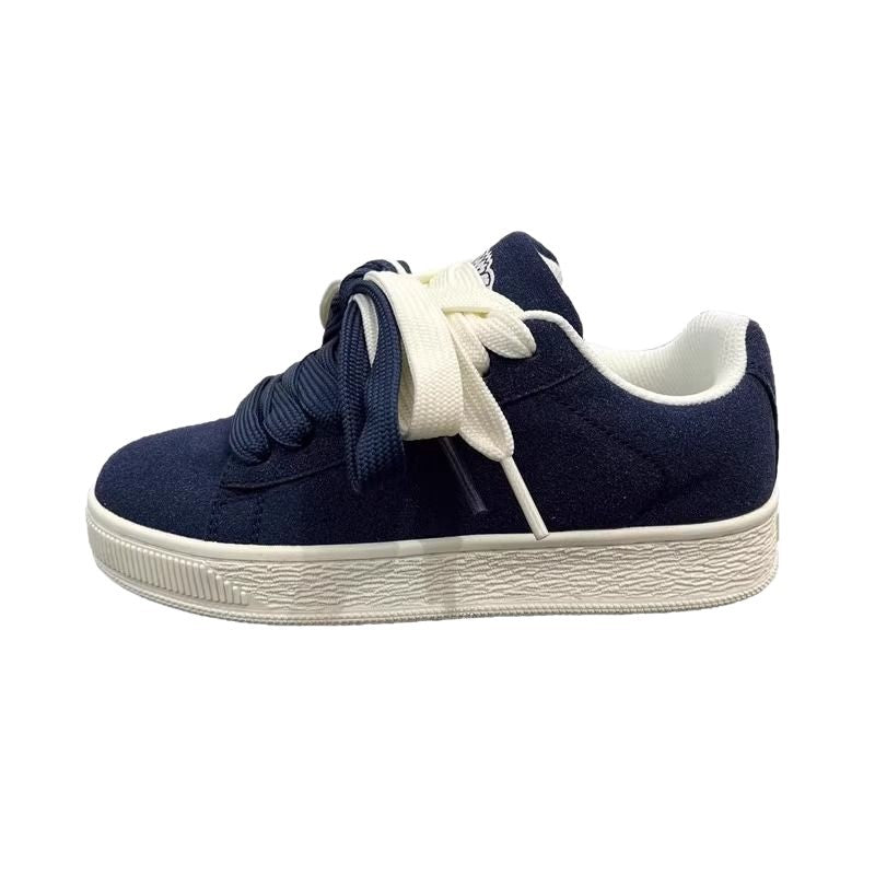 Damen Sneakers aus qualitativ hochwertigem Wildleder mit bequemer Schnürung EB