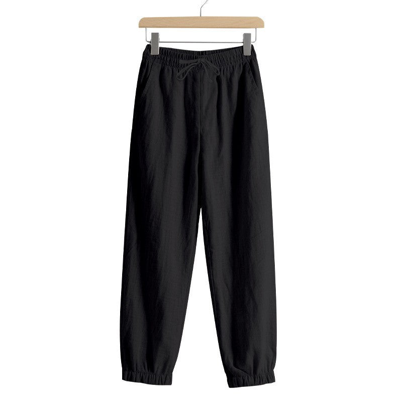 Damen lässige Freizeithose mit lockerem Schnitt und elastischem Bund EB