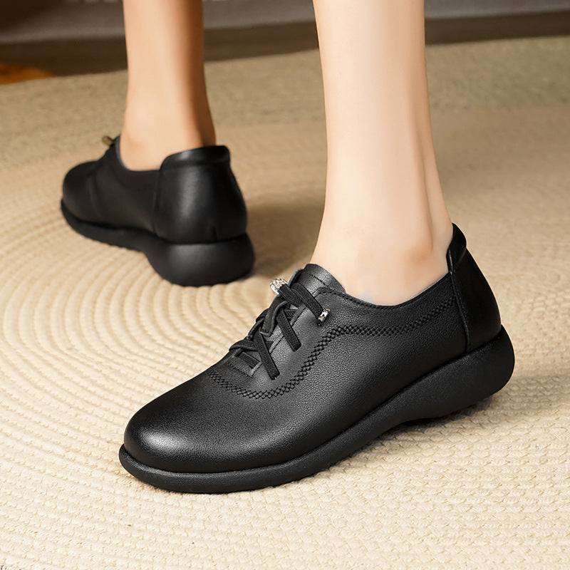 Damen Komfortable Schnürschuhe mit atmungsaktivem Obermaterial und dämpfendem Fußbett EB