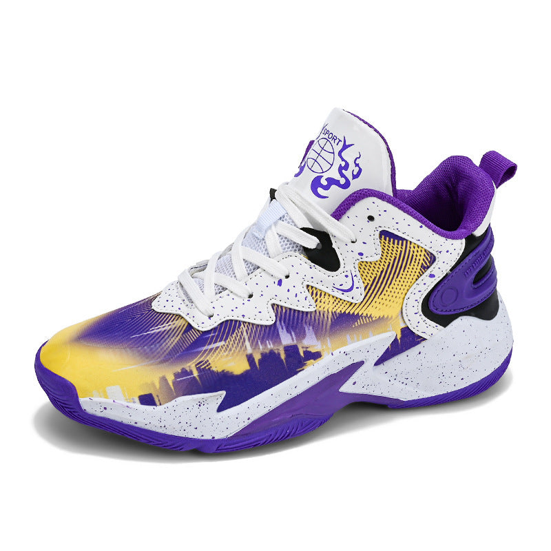 Damen Sportliche Basketball-Sneaker mit innovativem Design und rutschfester Sohle EB
