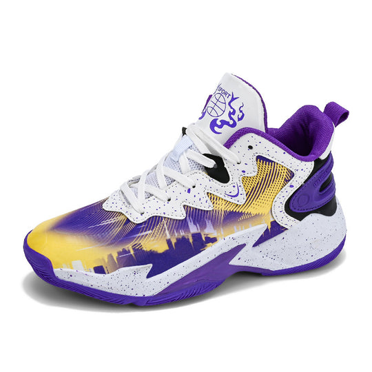Damen Sportliche Basketball-Sneaker mit innovativem Design und rutschfester Sohle EB