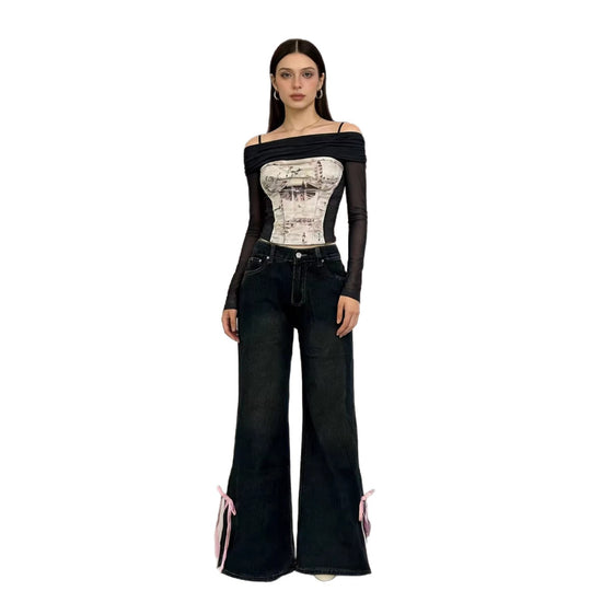 Damen Hochwertige vielseitige Jeanshose EB