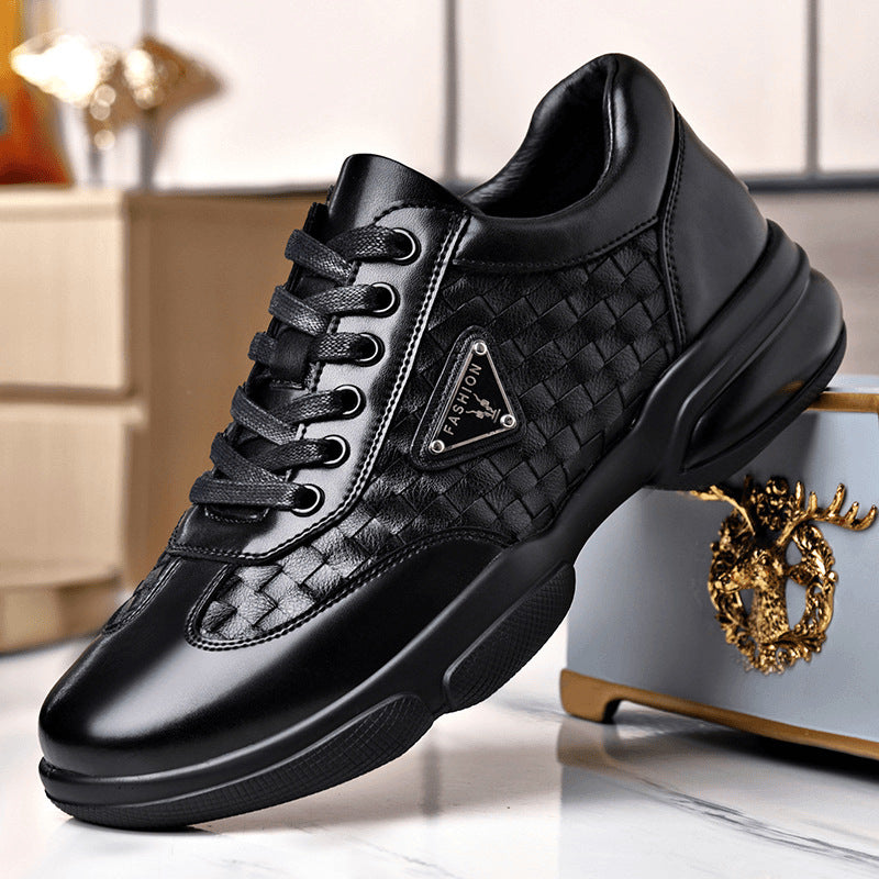 Damen Freizeit Sneakers mit hochwertiger Lederoptik und innovativem atmungsaktivem Design EB
