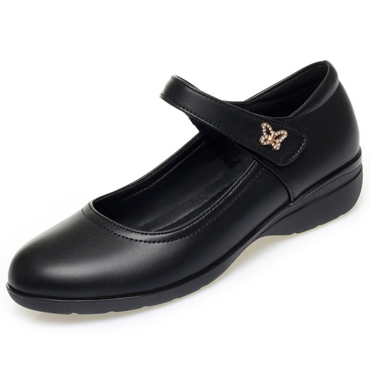 Damen Komfortable Ballerinas mit luftiger Lochmusterung und verstellbarem Riemen EB
