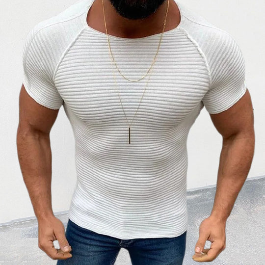 Herren figurbetontes Kurzarmshirt EB