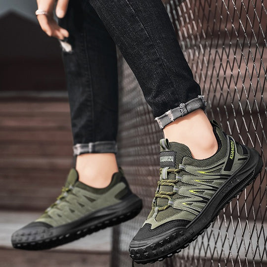 Damen Sportliche Freizeitsneaker mit atmungsaktivem Mesh und robustem Sohlenprofil EB