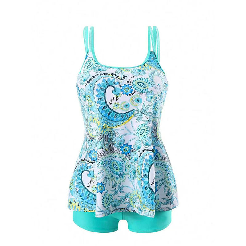 Damen Tankini-Set mit femininer Schnittführung und floralen Akzenten EB