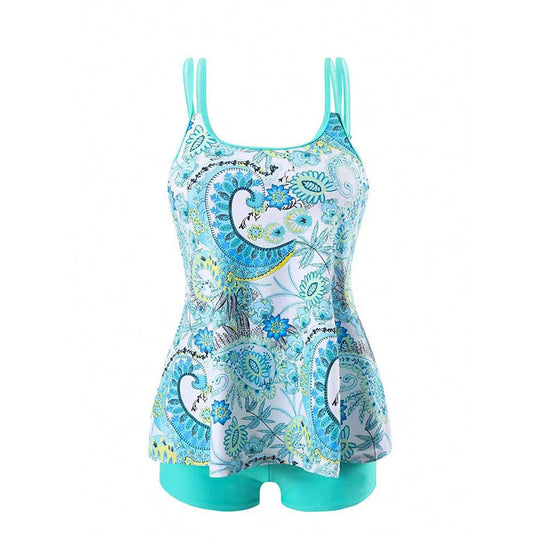 Damen Tankini-Set mit femininer Schnittführung und floralen Akzenten EB