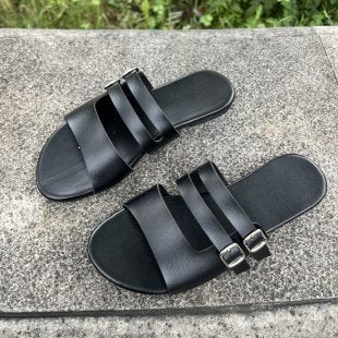 Damen Komfortable Doppelschnallen-Sandalen EB