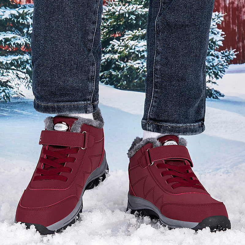 Damen Winterfestliche Wanderschuhe mit isolierendem Futter und rutschfester Sohle EB