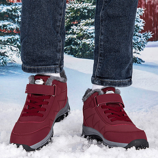 Damen Winterfestliche Wanderschuhe mit isolierendem Futter und rutschfester Sohle EB