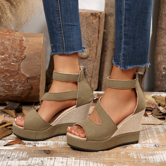 Damen Wedge Sandalen mit vielseitigem Design EB