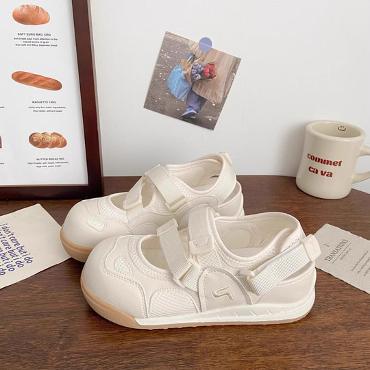 Damen Komfortable Sneaker mit rutschfestem Klettverschluss und atmungsaktivem Obermaterial EB