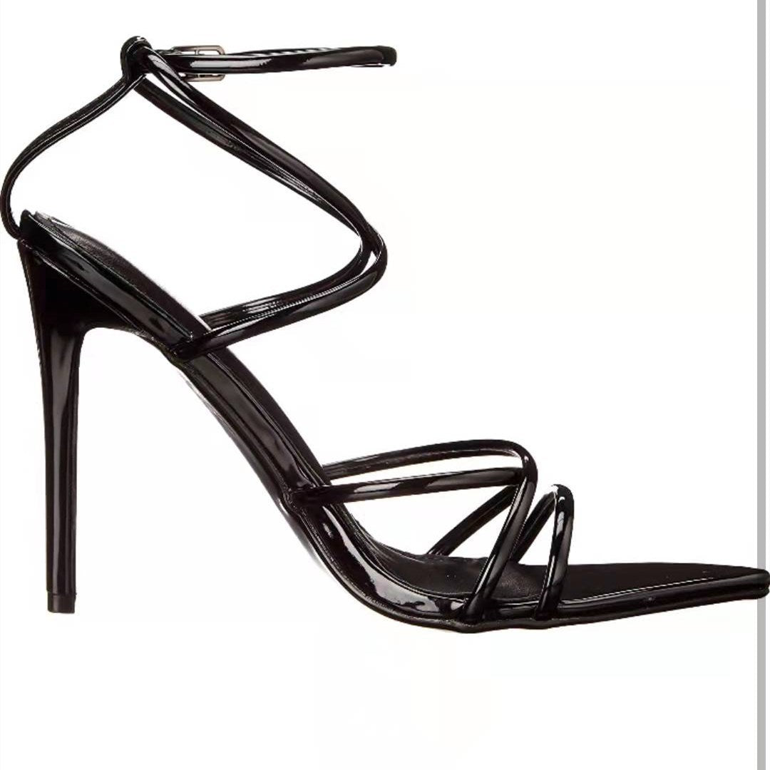 Damen Elegante und verführerische Stilettos mit fein gearbeiteten Riemen EB