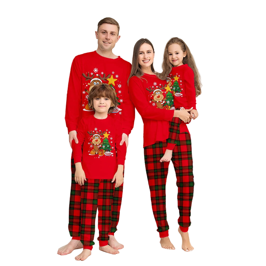 EB | Rudolf's Süße Weihnachts-Pyjamas Rot Herren