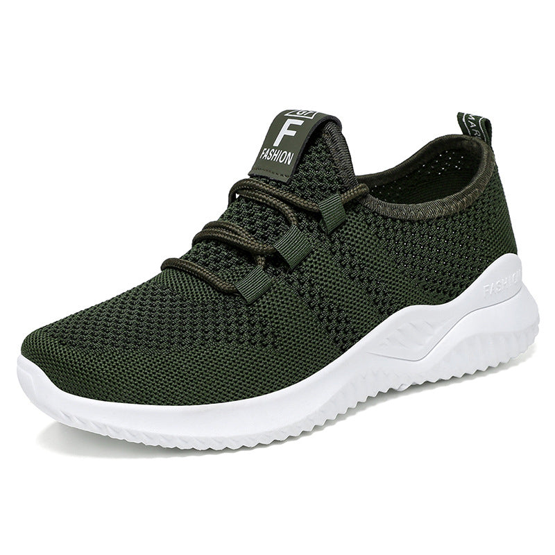 Damen Sportliche und atmungsaktive Mesh-Laufschuhe mit elastischem Schnürsystem EB