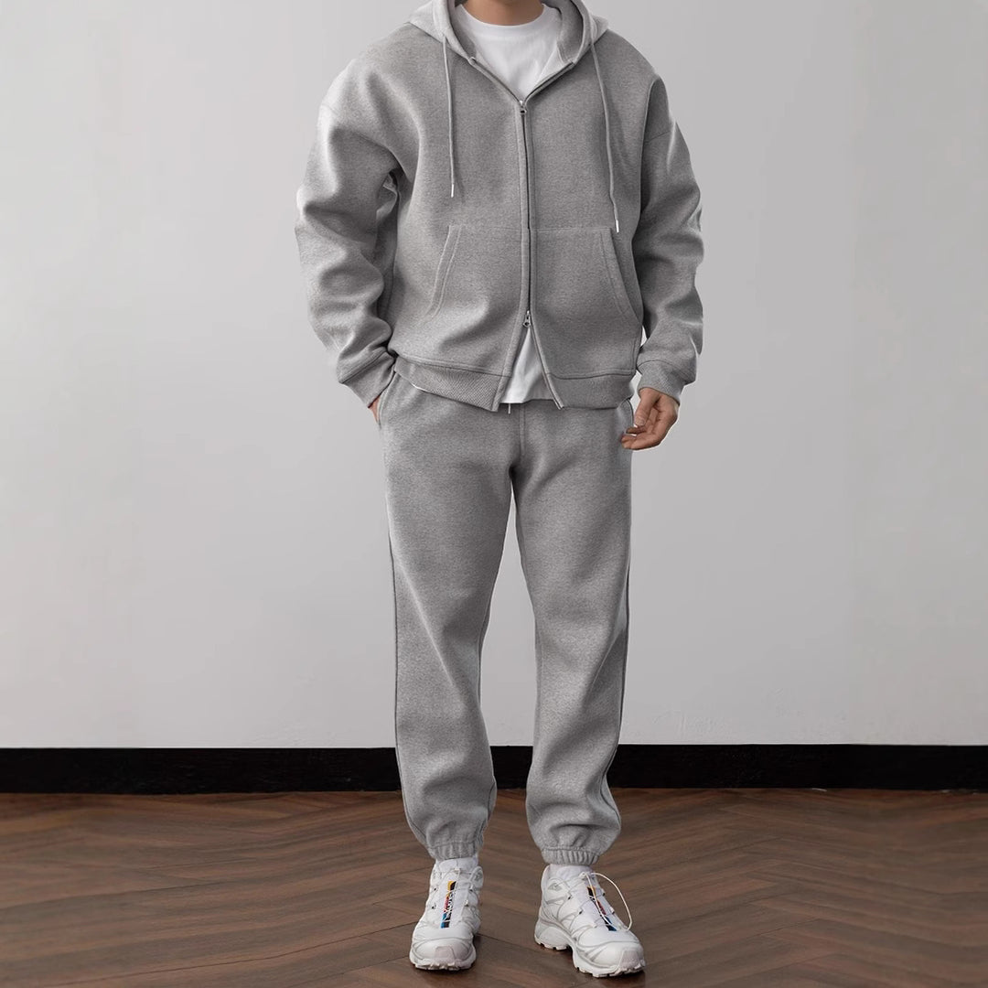 Herren bequeme Freizeitjacke mit passender Jogginghose EB