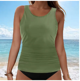 Damen Tankini-Oberteil mit Raffung EB