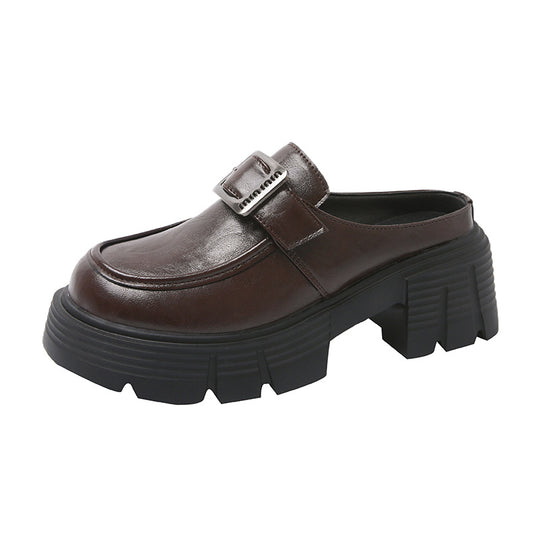 Damen modische Clogs mit robustem Design und verstellbarem Riemchen EB