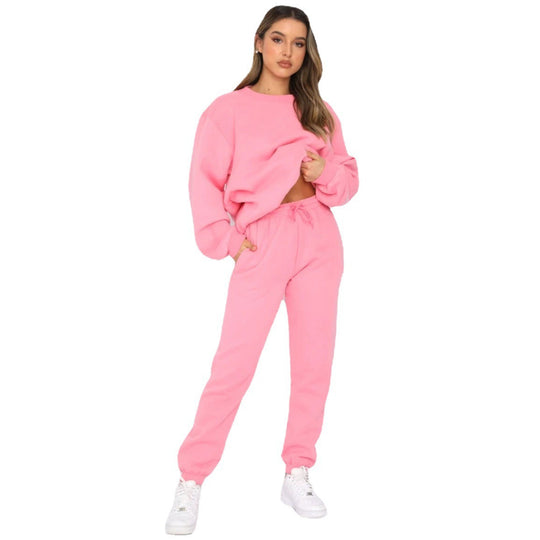 Damen bequeme Sweatshirt und Jogginghose Freizeitanzug EB