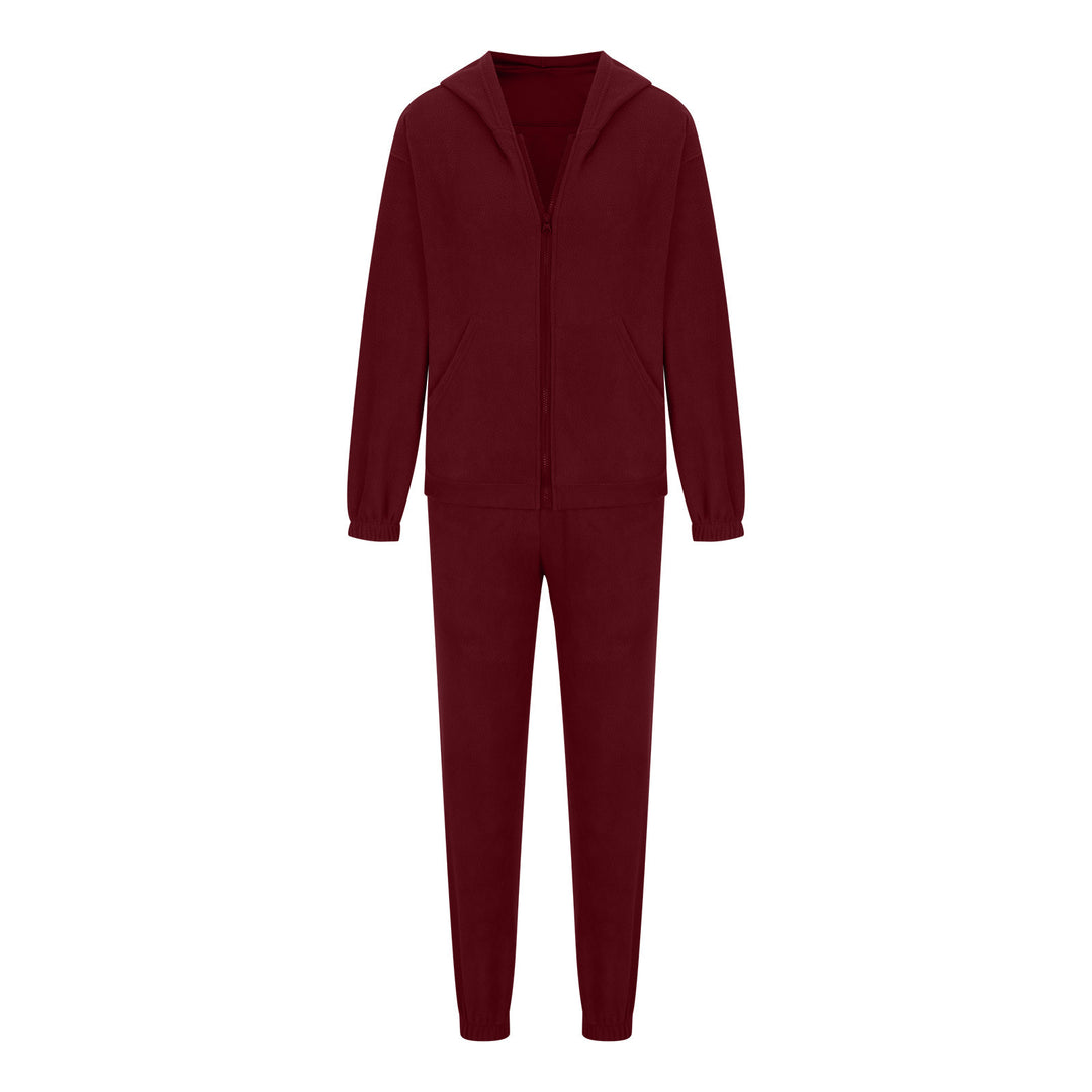 Damen oversized Hoodie mit Kängurutasche und Cargo-Jogginghose Set EB
