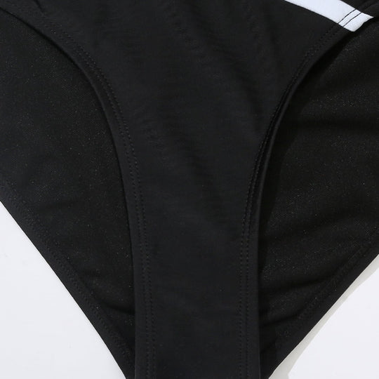 Damen Einteiliger Badeanzug mit stilvollem Farbblock-Design und figurförderndem Schnitt EB