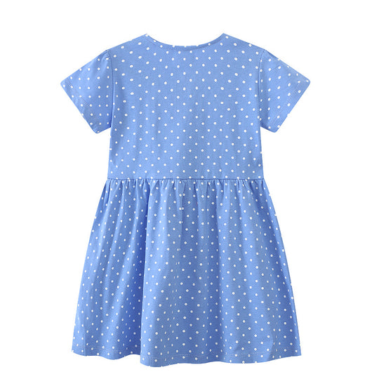 Mädchen Sommerkleid mit verspieltem Schwanenmotiv EB