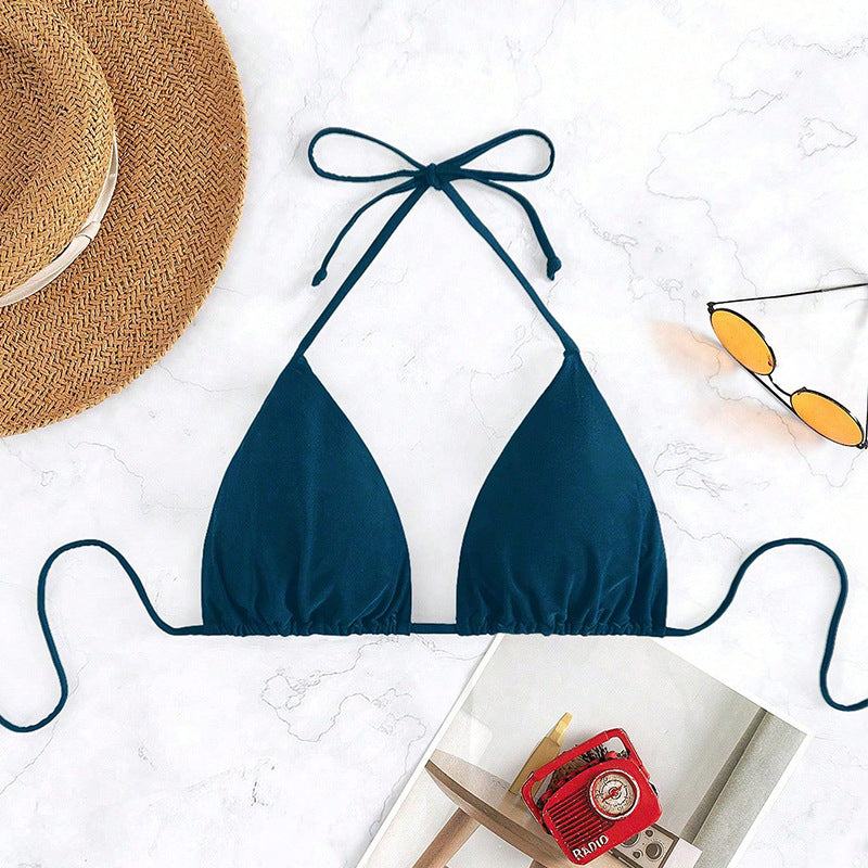 Damen Triangel-Bikini mit verstellbaren Trägern und elegantem Design EB