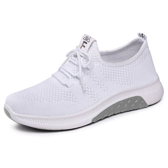 Damen Bequeme und atmungsaktive Sneakers mit elastischen Schnürsystem EB