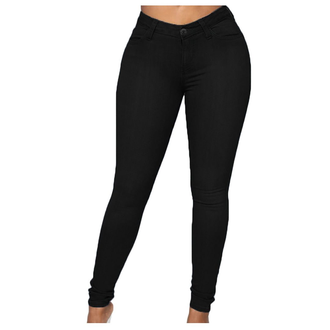 Damen nan hochgeschnittene Sculpt-Skinny-Jeans mit formendem Stretchbund und klassischem Five‑Pocket‑Schnitt EB