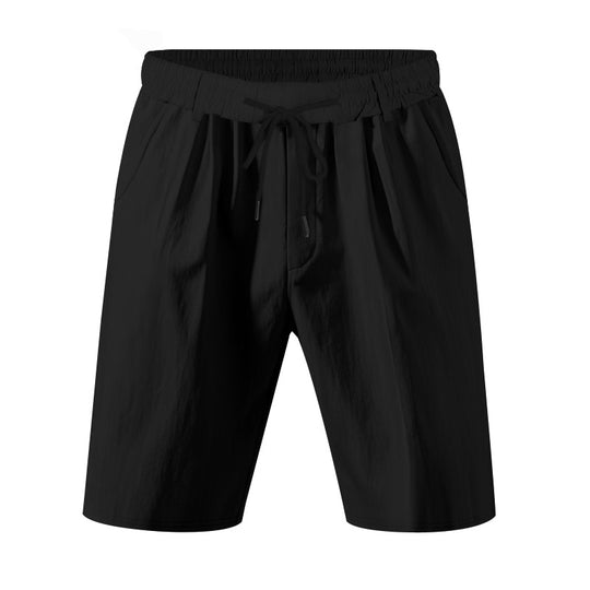 Damen bequeme Sweatshorts mit verstellbarem Bund und Seitentaschen EB