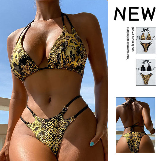 Damen Triangel-Bikini mit innovativem Schlitzdesign EB