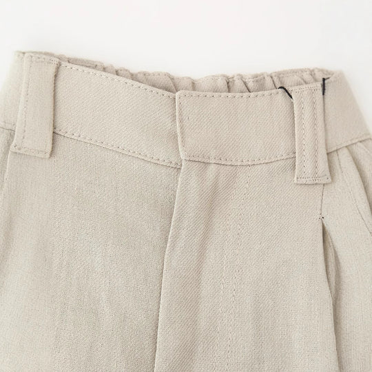 Damen elegante weite Anzughose mit Faltenwurf und hohem Bund EB