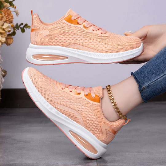 Damen Sportliche Laufschuhe mit atmungsaktivem Mesh-Obermaterial und dämpfender Sohle EB