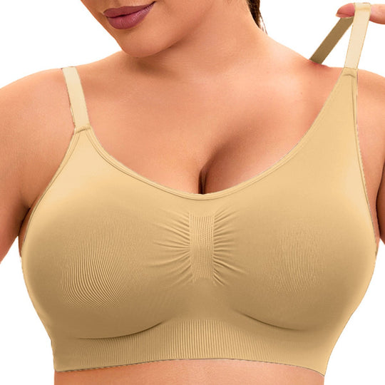 Damen sportlicher Bralette-BH mit nahtloser Passform und elastischem Unterband EB