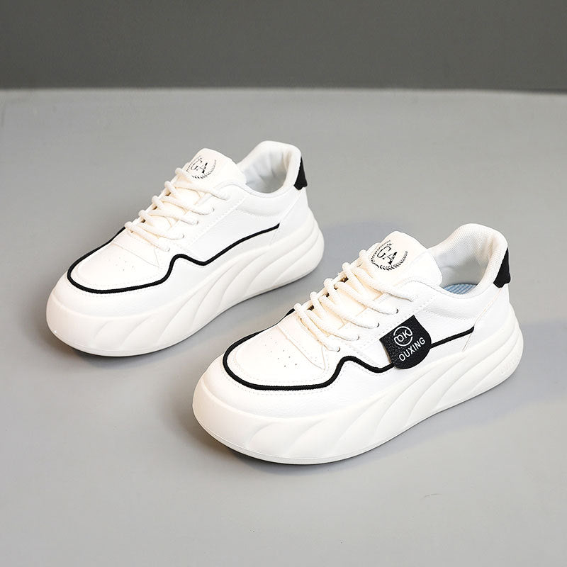Damen sportliche Sneakers mit luftiger Mesh-Oberfläche und modischem Profil EB